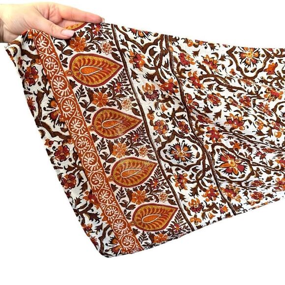 NWT Cynthia Rowley High Waist Floral Paisley Print Wide Leg Pants - Picture 7 of 10